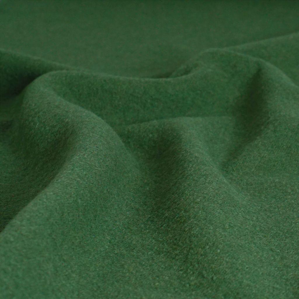 Wollwalk Walkloden aus Schurwolle moosgrün